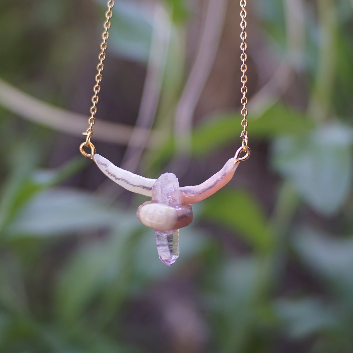 Amethyst Worm Necklace (2 Styles)