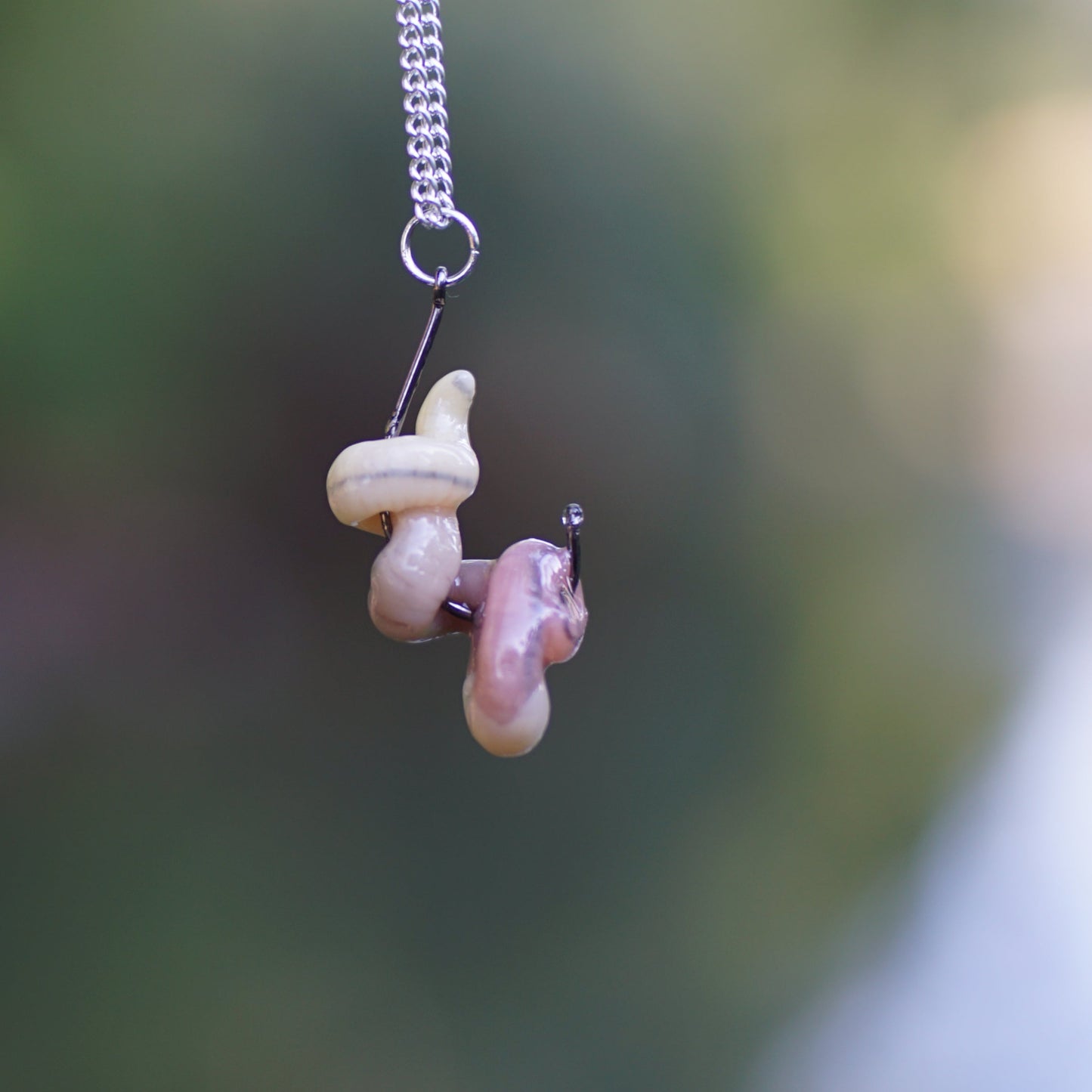 Worm on a Hook Pendant
