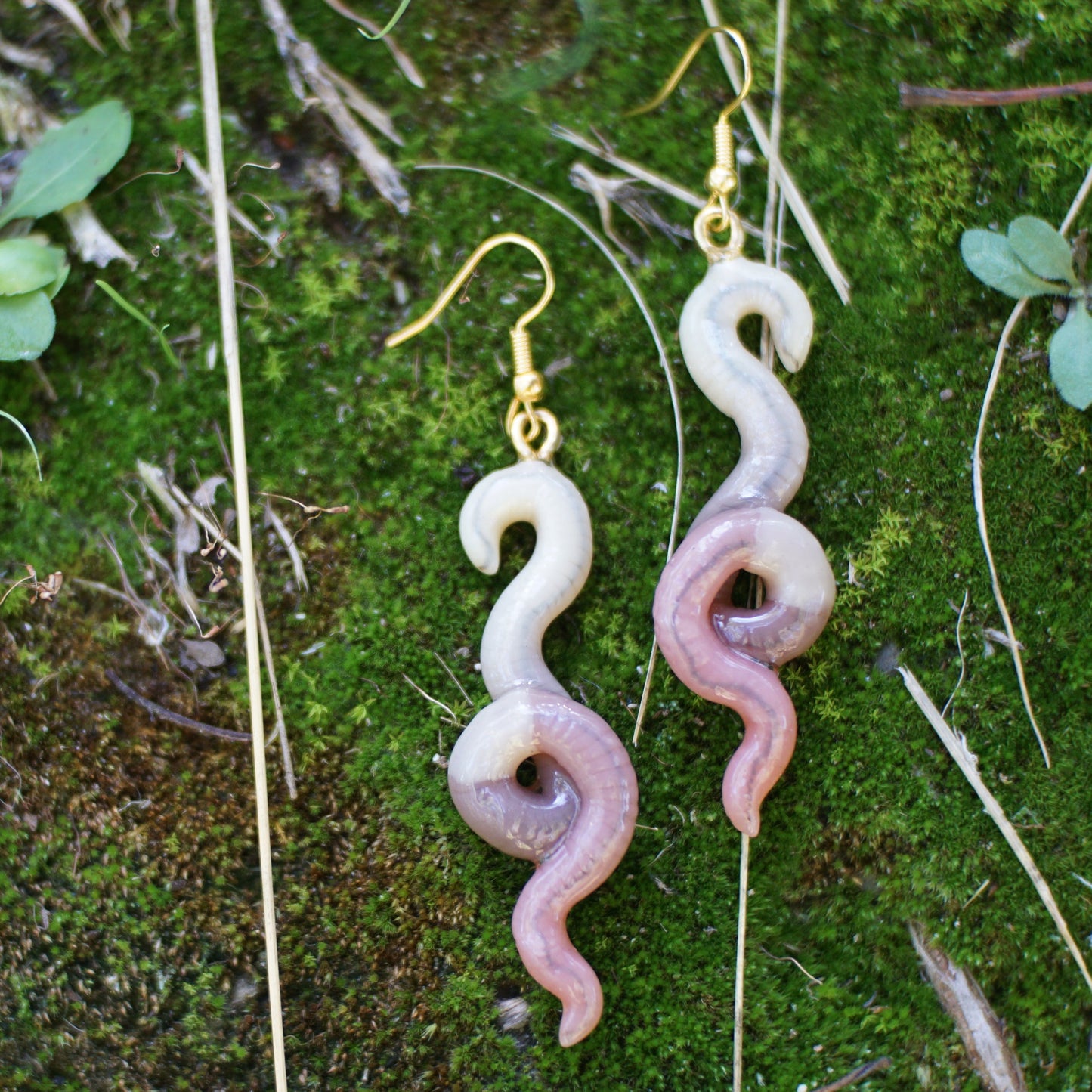 Twisted Worm Earrings