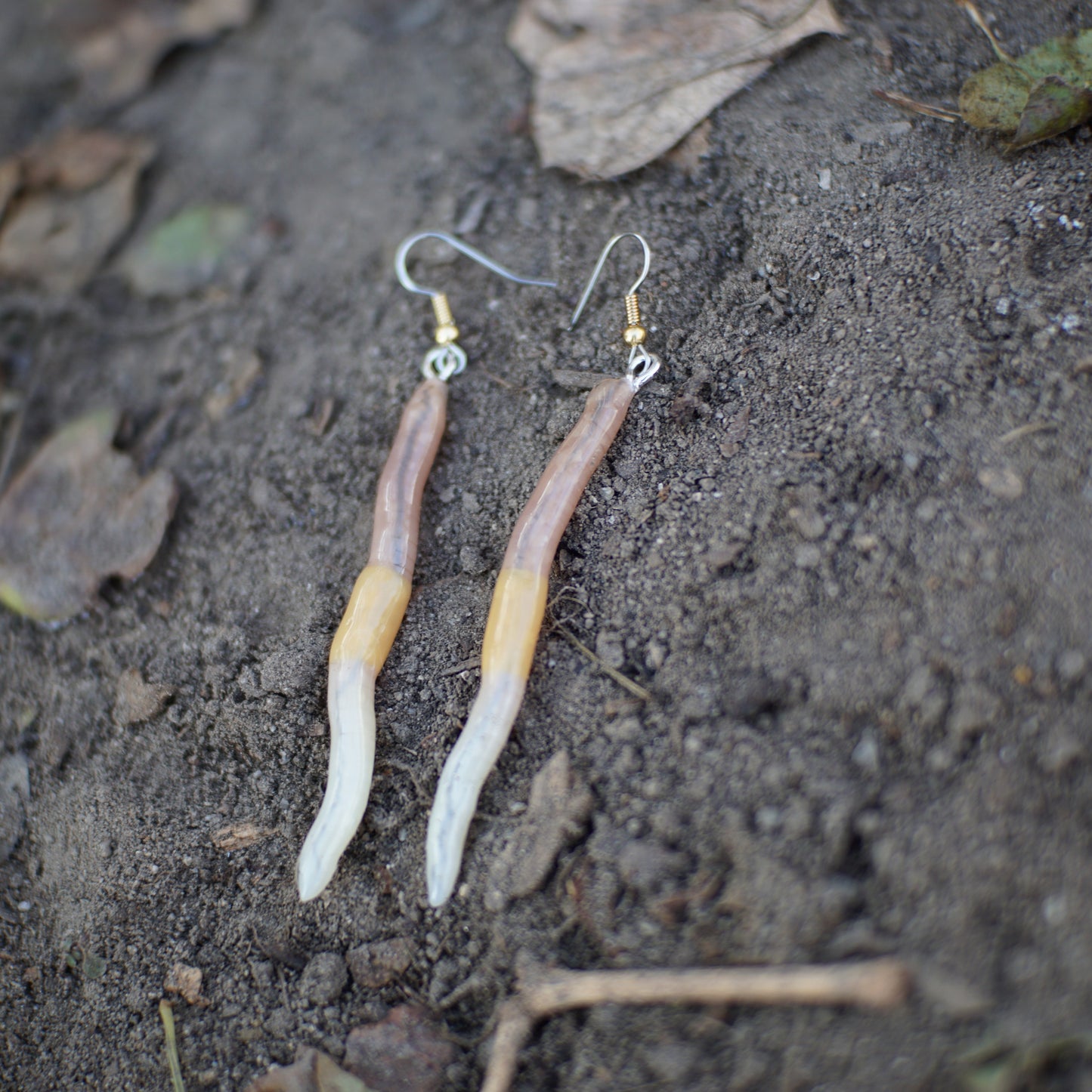 Limp Worm Earrings