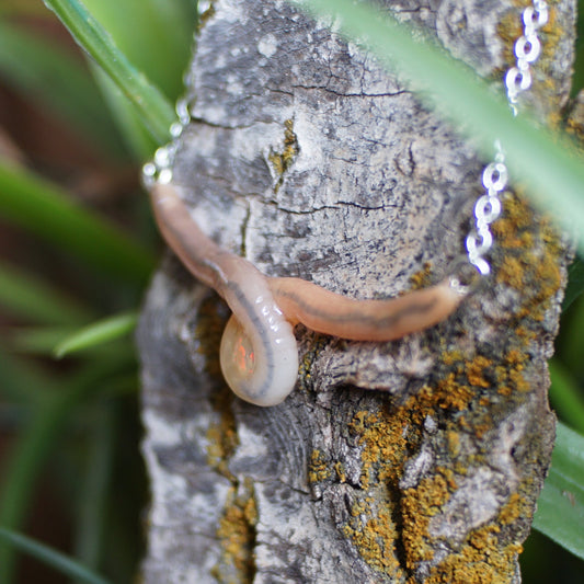 Opal Holding Worm Necklace