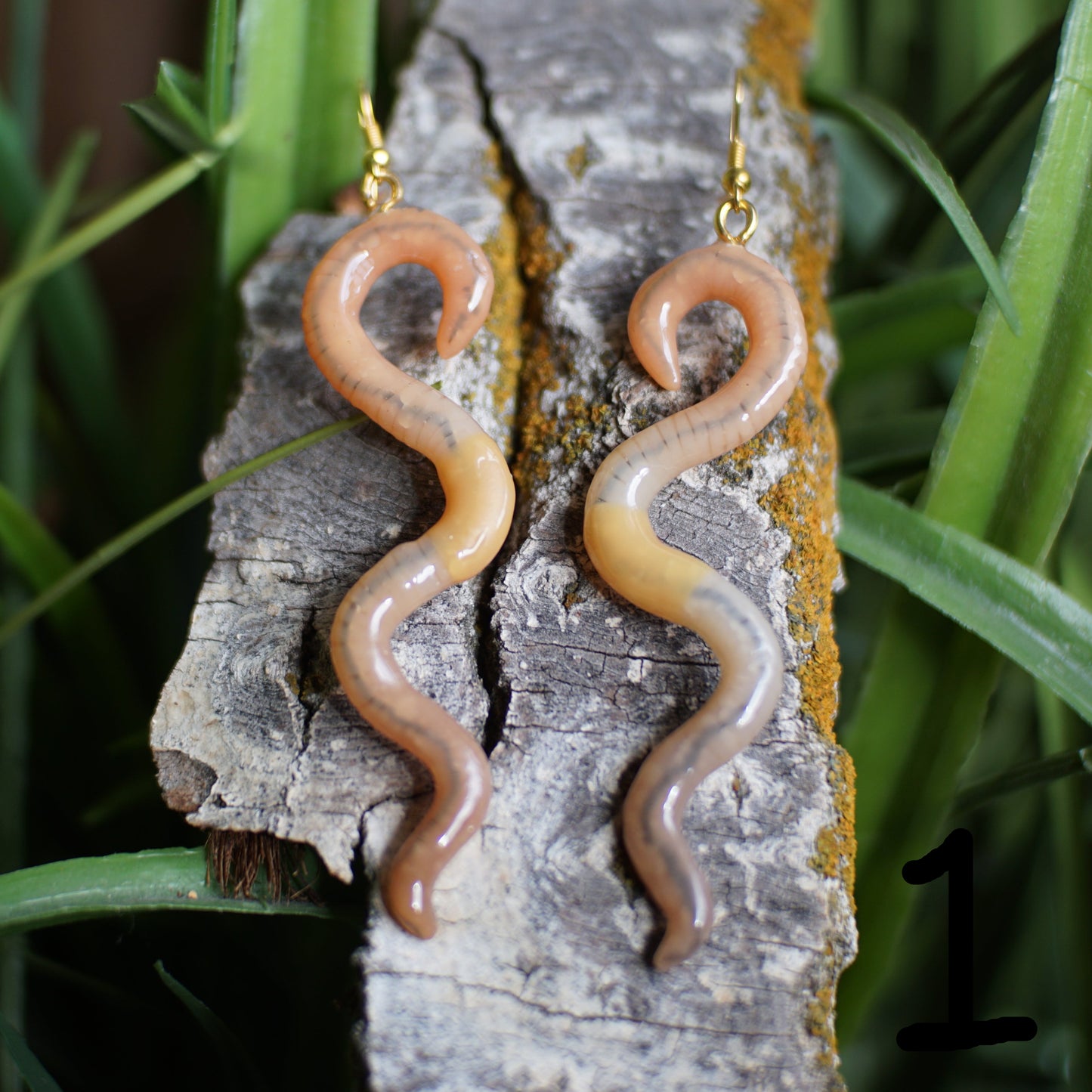 Wavy Worm Earrings