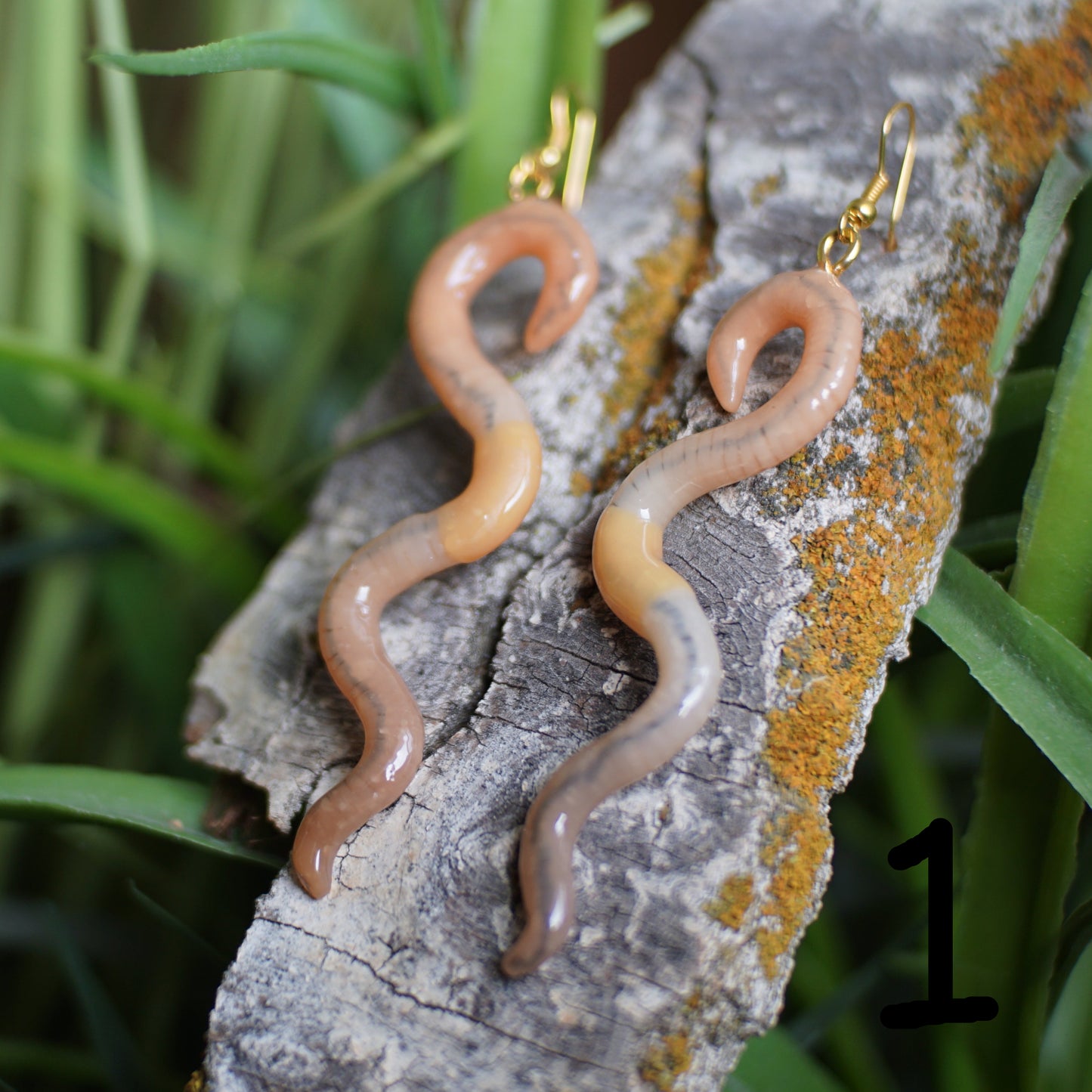 Wavy Worm Earrings