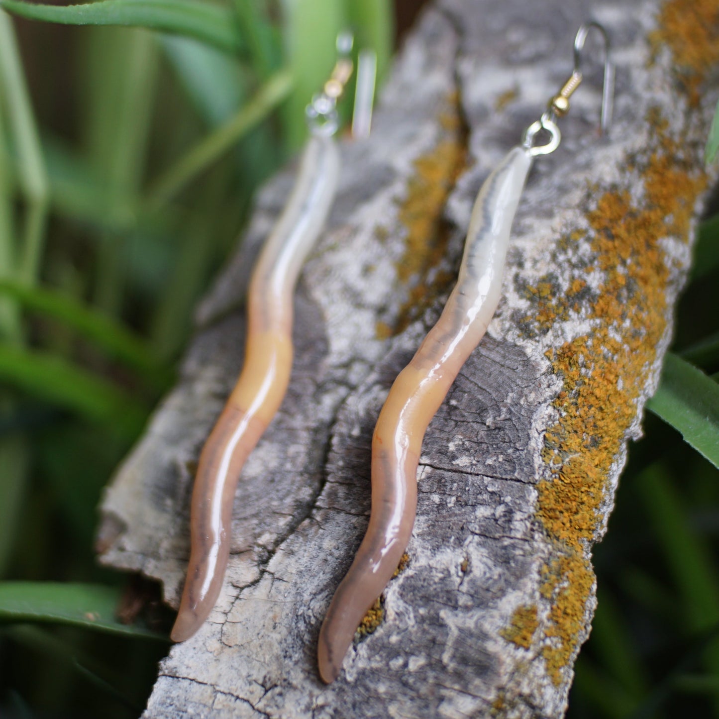 Limp Worm Earrings