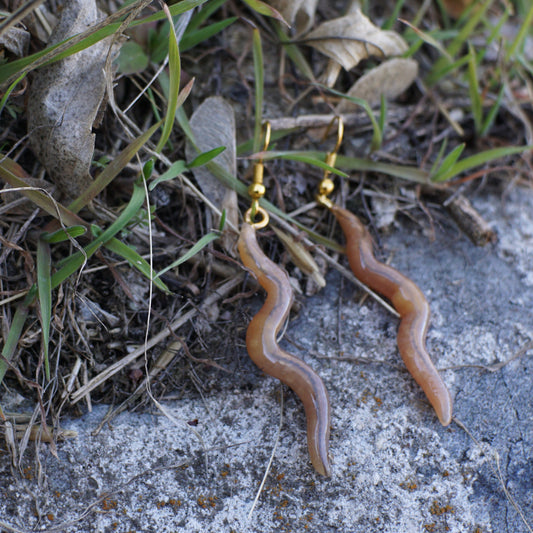 Wiggling Worm Earrings