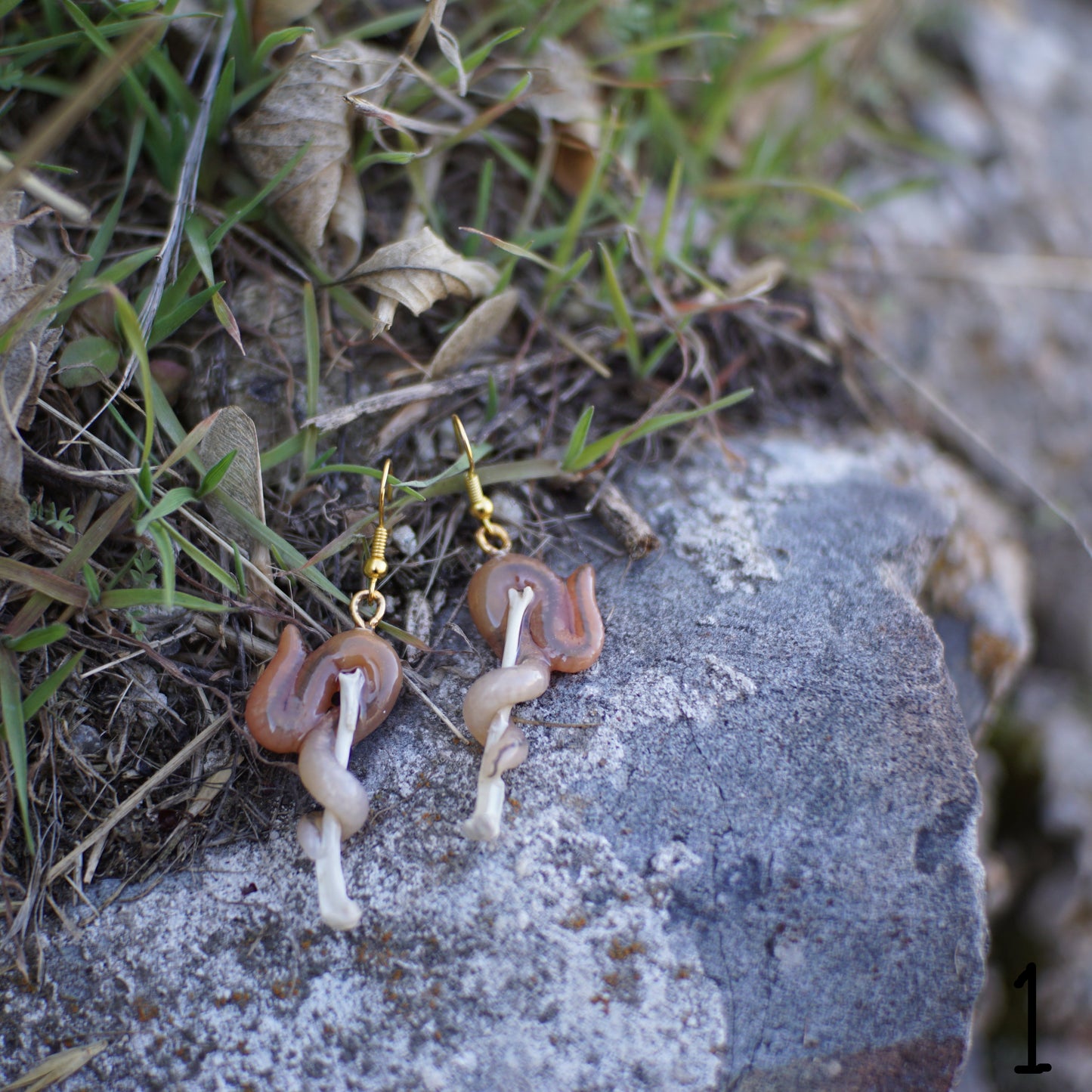 Bone Worm Earrings (3 Styles)