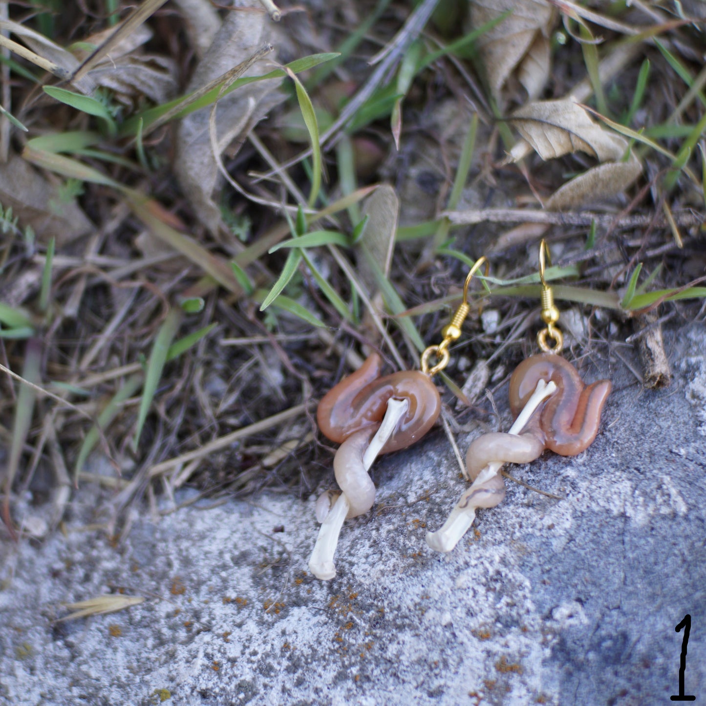 Bone Worm Earrings (3 Styles)