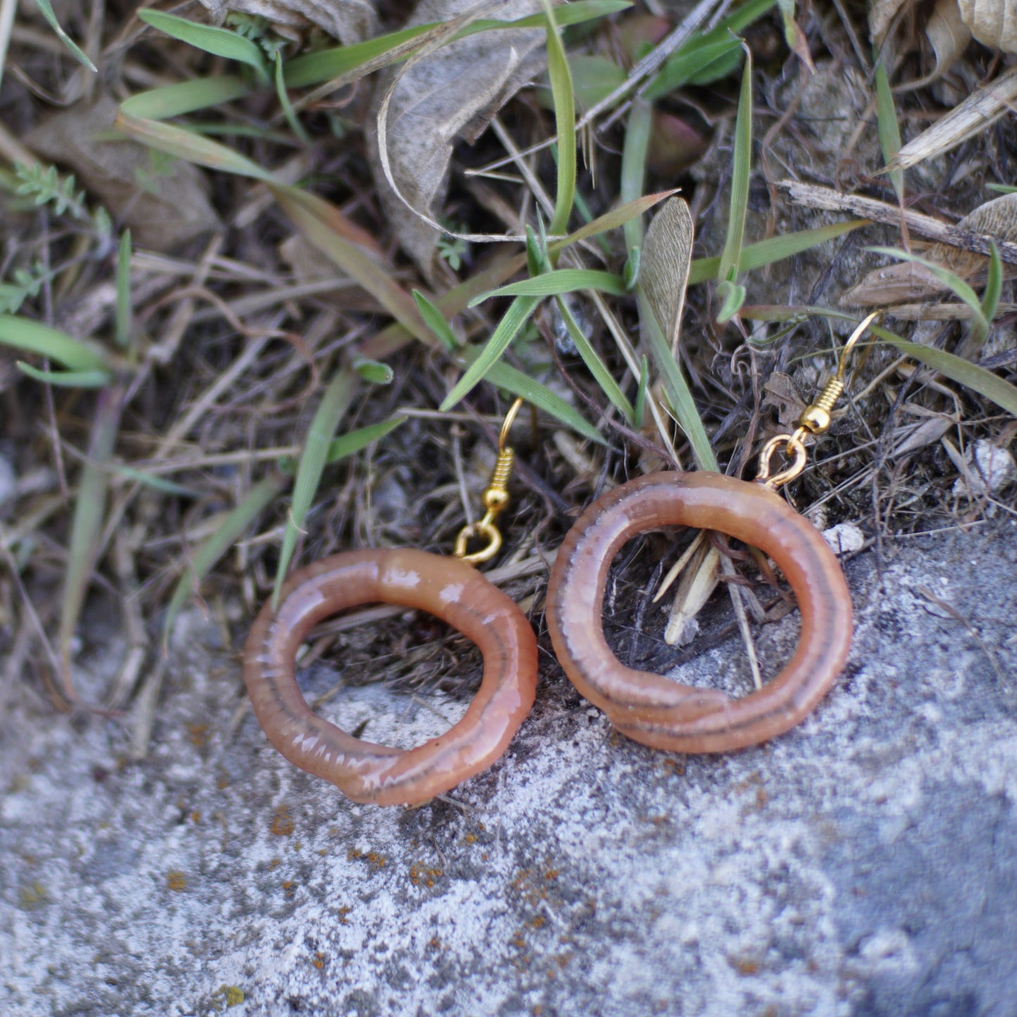 Worm Hoop Earrings