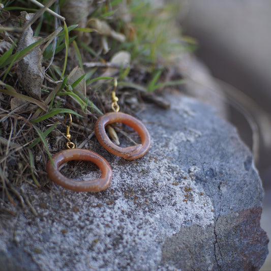 Worm Hoop Earrings