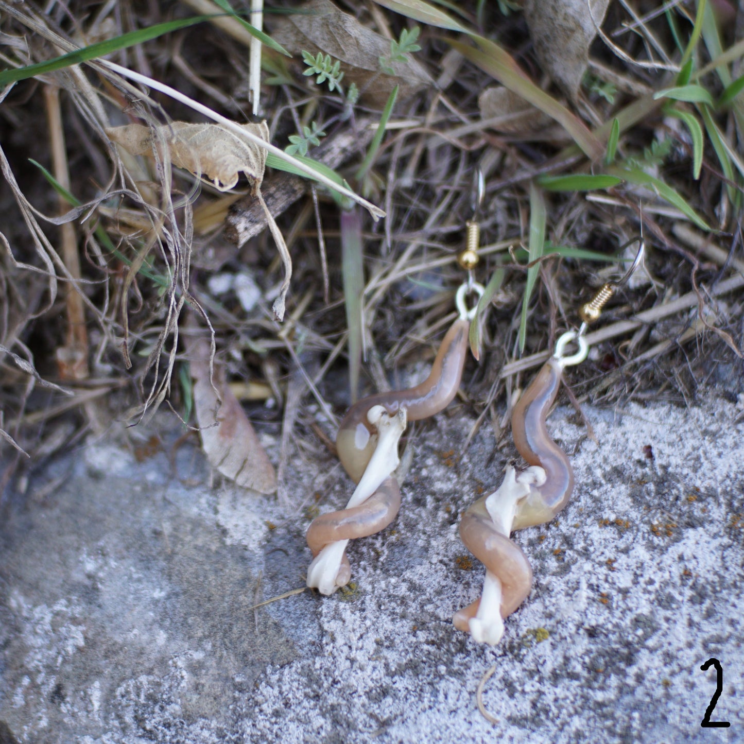 Bone Worm Earrings (3 Styles)