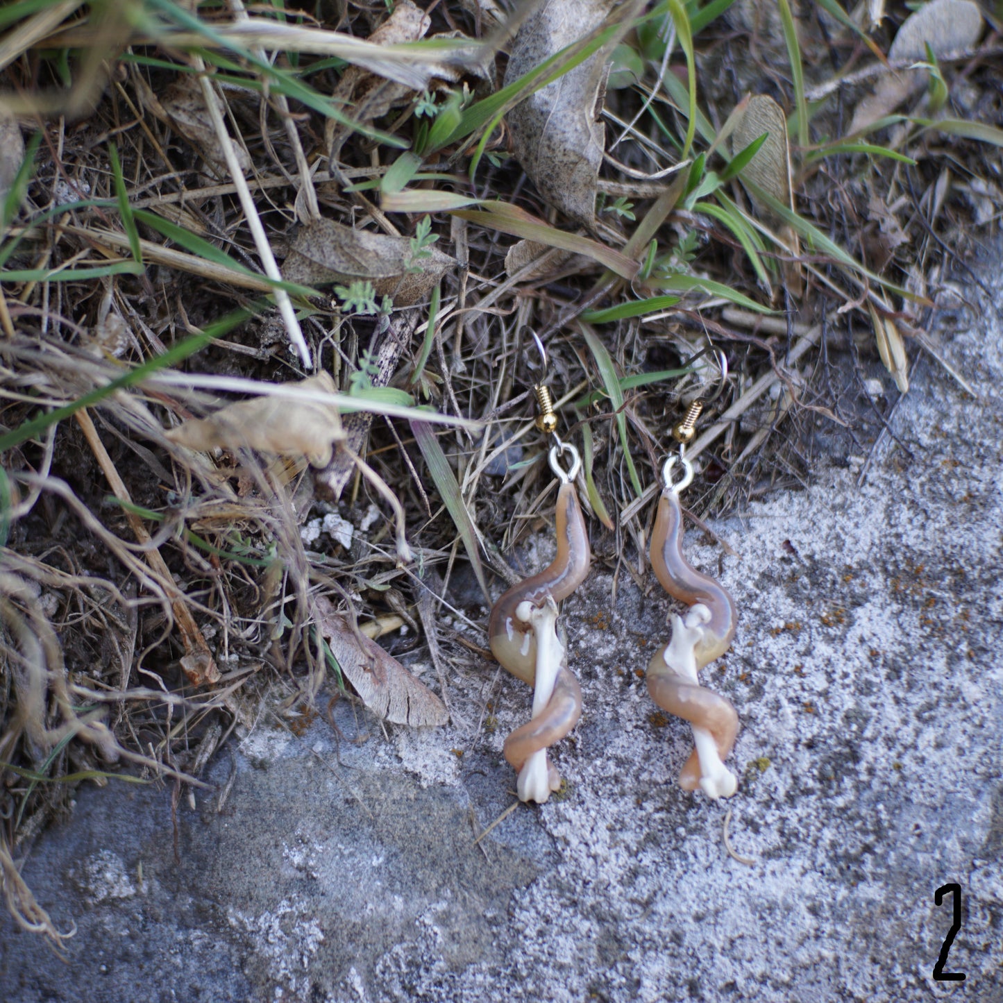 Bone Worm Earrings (3 Styles)