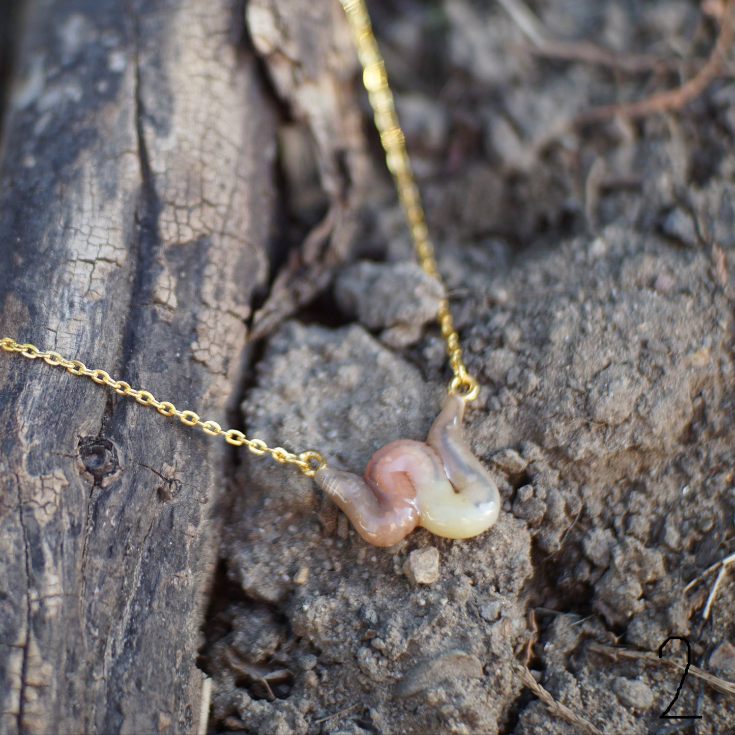 Wavy Worm Necklace (4 Styles)
