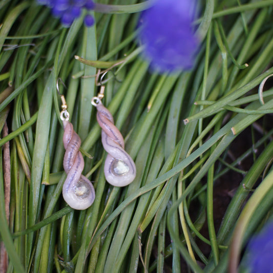 Labradorite Worm Earrings (2 styles)