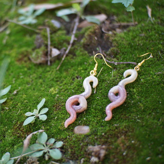 Twisted Worm Earrings